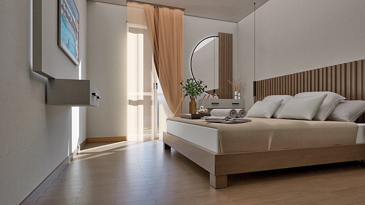 Jo An Beach - Wohnbeispiel Doppelzimmer Superior seitl. Meerblick (Zimmercodierung DSN)