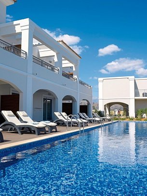 Anemos Luxury Grand Resort - Wohnbeispiel Doppelzimmer Sharing Pool (Zimmercodierung D1P)