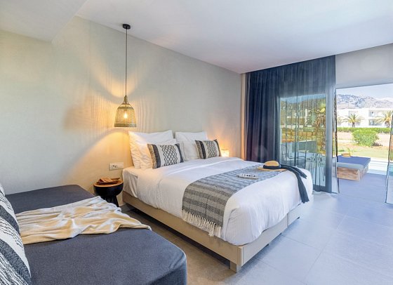 Eliros Mare Beachfront Poem Hotel - Wohnbeispiel Doppelzimmer Superior Privat Pool (Zimmercodierung DSR)