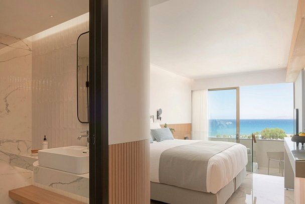 Agapi Beach Resort - Wohnbeispiel Doppelzimmer Premium Meerblick (Zimmercodierung DMM)