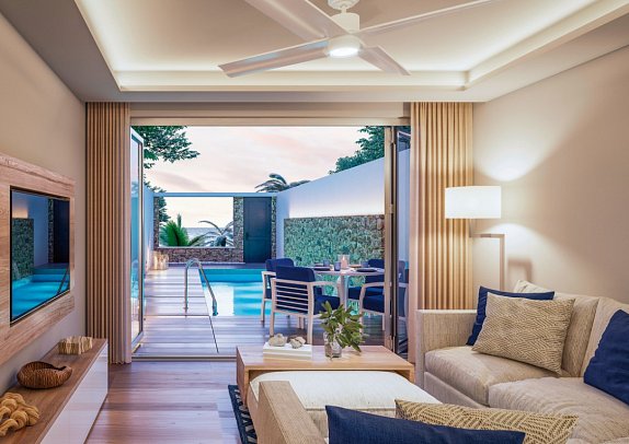 Minos Imperial Luxury Beach Resort and Spa Milatos - Wohnbeispiel Deluxe Island Spa Villa