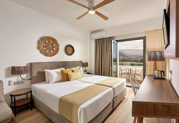 Sentido Kyknos Beach - Wohnbeispiel Doppelzimmer Superior Gartenblick (Zimmercodierung DSG)