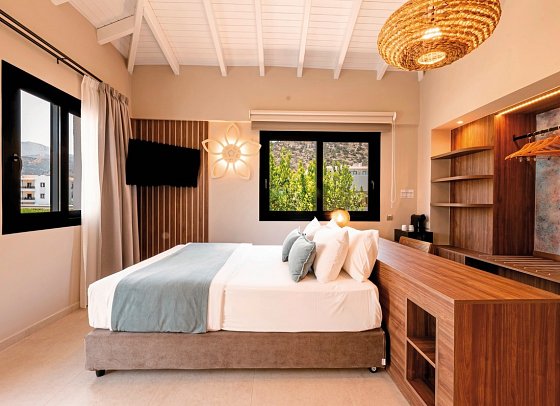 Sentido Kyknos Beach - Wohnbeispiel Sentido Zimmer mit begehbarem Kleiderschrank (Zimmercodierung D1G)
