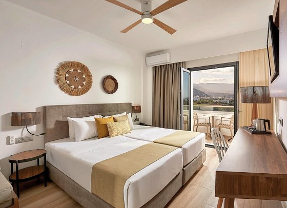 Sentido Kyknos Beach - Wohnbeispiel Doppelzimmer Superior Gartenblick (Zimmercodierung DSG)