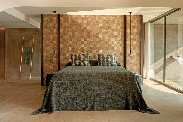 Minos Palace Hotel & Suites - Wohnbeispiel Suite Waterfall Meerblick Privat Pool (Zimmercodierung W1R)