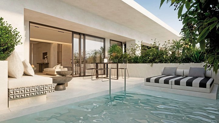 Theartemis Palace - Wohnbeispiel Suite Privatpool (Zimmercodierung W1R)