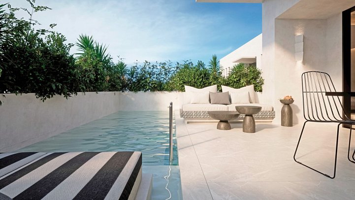 Theartemis Palace - Wohnbeispiel Suite Privatpool (Zimmercodierung W1R)