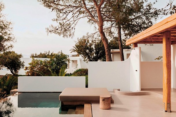 Minos Beach Art - Wohnbeispiel Villa 2 Schlafz. Meerblick Privatpool (Zimmercodierung V1R)