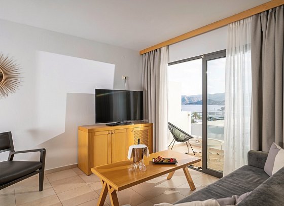 Ariadne Beach Agios Nikolaos - Wohnbeispiel Suite seitl. Meerblick (Zimmercodierung WBN)