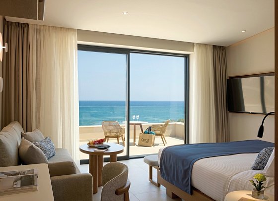 Oros Luxury Beach Resort - Wohnbeispiel Doppelzimmer Deluxe Meerblick (Zimmercodierung DD4)