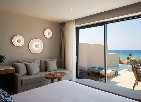 Oros Luxury Beach Resort - Wohnbeispiel Doppelzimmer Deluxe Privatpool (Zimmercodierung DD5)