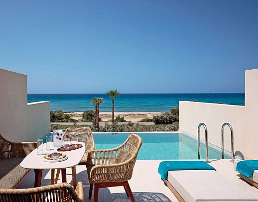 Oros Luxury Beach Resort - Wohnbeispiel Suite Familie Privatpool (Zimmercodierung WIR)