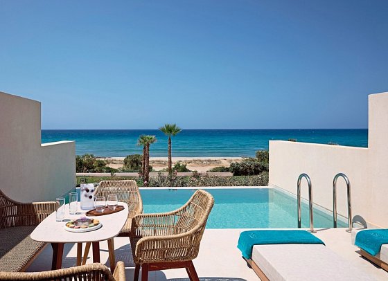 Oros Luxury Beach Resort - Wohnbeispiel Suite Familie Privatpool (Zimmercodierung WIR)