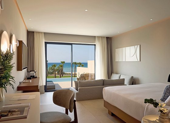 Oros Luxury Beach Resort - Wohnbeispiel Juniorsuite Privatpool (Zimmercodierung J1R)