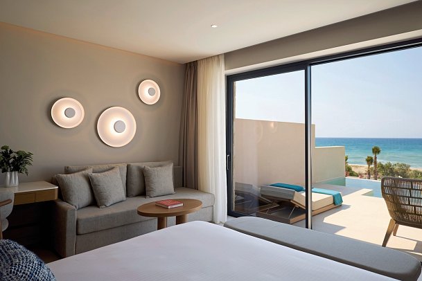 Oros Luxury Beach Resort - Wohnbeispiel Doppelzimmer Deluxe Privatpool (Zimmercodierung DDR)