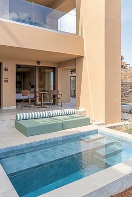 INNSiDE by Melia Elounda - Wohnbeispiel Suite Privatpool (Zimmercodierung WBR)