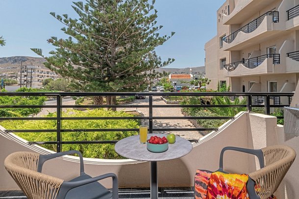 Themis Beach Hotel - Wohnbeispiel Doppelzimmer Gartenblick (Zimmercodierung DBG)