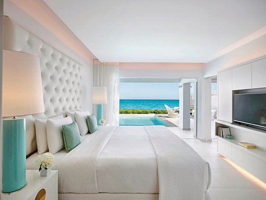 Grecotel LUXME White - Wohnbeispiel Luxe Yali Villa Privat Pool Meeresfront (Zimmercodierung V1R)