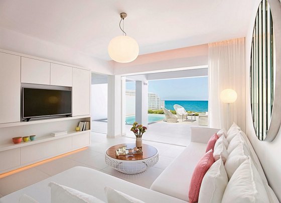 Grecotel LUX ME White - Wohnbeispiel Villa White Privat Pool Meeresfront (Zimmercodierung VBR)