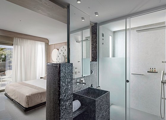 Nautilux Rethymno by Mage Hotels - Wohnbeispeiel Doppelzimmer Verdant Gartenblick (Zimmercodierung D1G)