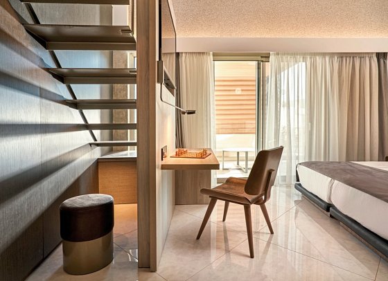 Nautilux Rethymno by Mage Hotels - Wohnbeispiel Maisonette mit Hot Tub Meerblick (Zimmercodierung MBM)