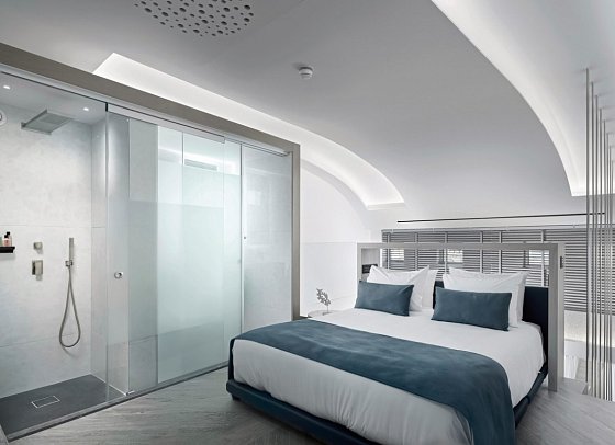 Nautilux Rethymno by Mage Hotels - Wohnbeispiel Maisonette mit Hot Tub Meerblick (Zimmercodierung MBM)