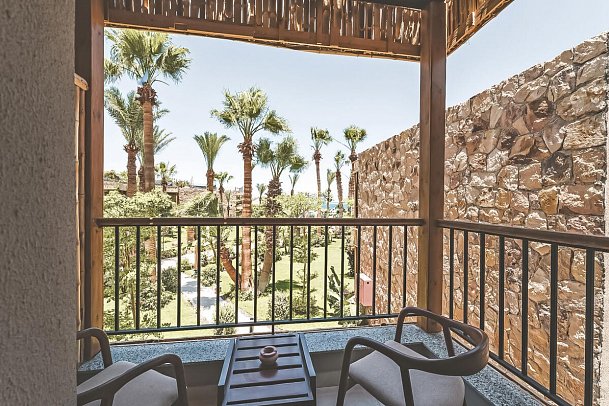 ananea Hurghada - Beispiel Balkon Doppelzimmer Deluxe Meerblick (Zimmercodierung DDM)