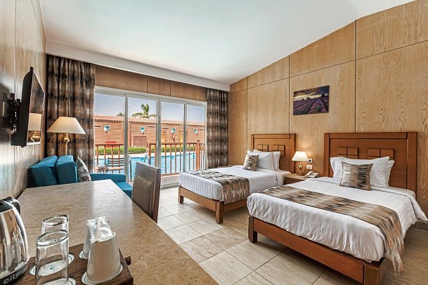 SUNRISE Solara Aqua Park Resort - Wohnbeispiel Doppelzimmer Swim Up (Zimmercodierungen DBQ & DCQ)