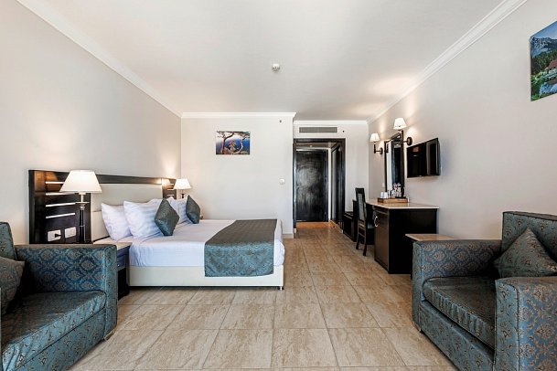 SUNRISE Alora Aqua Park Resort - Wohnbeispiel Doppelzimmer Superior seitl. Meerblick (Zimmercodierungen DSN & DCN)