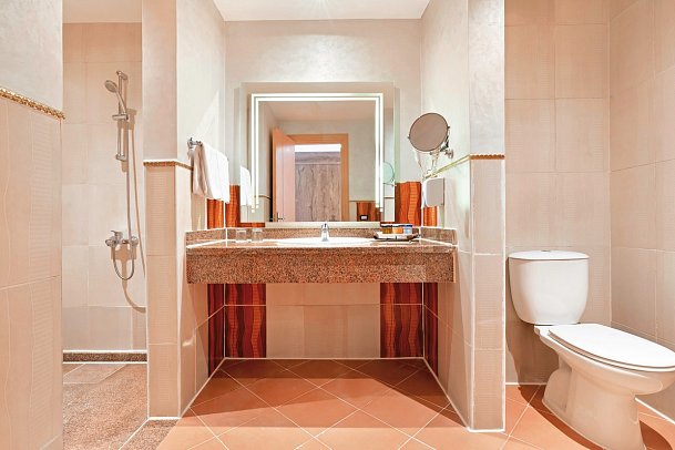 Pickalbatros Jungle Aqua Park Resort - Neverland Hurghada - Beispiel Bad Doppelzimmer Standard Gartenblick (Zimmercodierungen UGG, DCG, DFG & EFG)