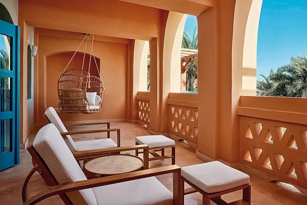Sheraton Miramar Resort El Gouna - Beispiel Balkon Juniorsuite (Zimmercodierungen JB1 & JC1)