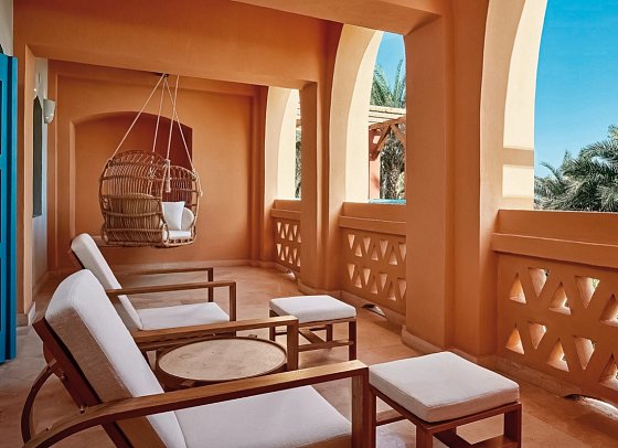 Sheraton Miramar Resort El Gouna - Beispiel Balkon Juniorsuite (Zimmercodierungen JB1 & JC1)