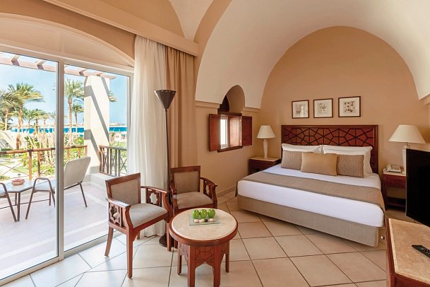 Iberotel Makadi Beach - Wohnbeispiel Doppelzimmer Superior seitl. Meerblick (Zimmercodierungen DSN & DCN)