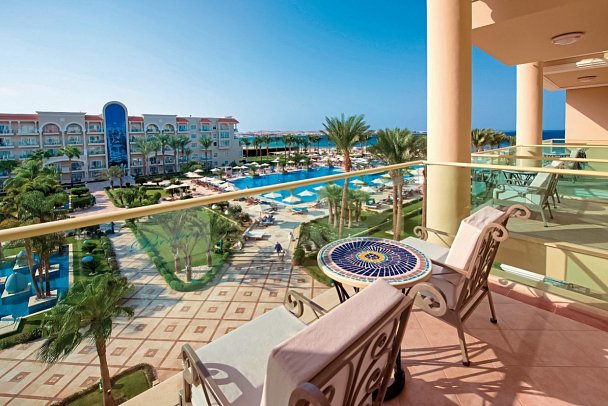 Premier Le Rêve Hotel & Spa - Beispiel Balkon Premium Jacuzzi Suite mit VIP Paket (Zimmercodierung WM1)