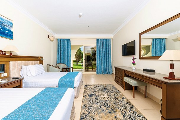 Serenity Alpha Beach - Wohnbeispiel Doppelzimmer Superior Gartenblick (Zimmercodierungen D6G, DCG, DFG & DC2)