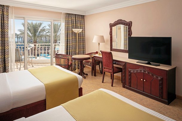 Palm Royale Resort Soma Bay - Wohnbeispiel Doppelzimmer Superior Poolblick (Zimmercodierungen DSP & DCP)