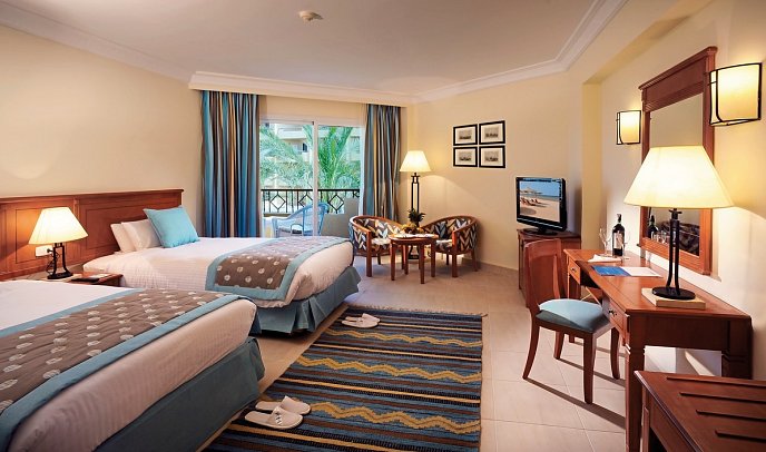 Amwaj Beach Club Abu Soma - Wohnbeispiel Doppelzimmer Standard (Zimmercodierungen DGP, DCP, DGN, DCN, DGM & DCM)