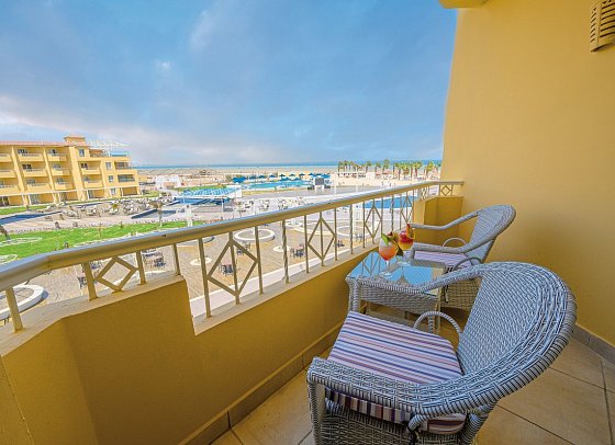 Amwaj Beach Club Abu Soma - Wohnbeispiel Doppelzimmer Standard Meerblick (Zimmercodierungen DGM & DCM)