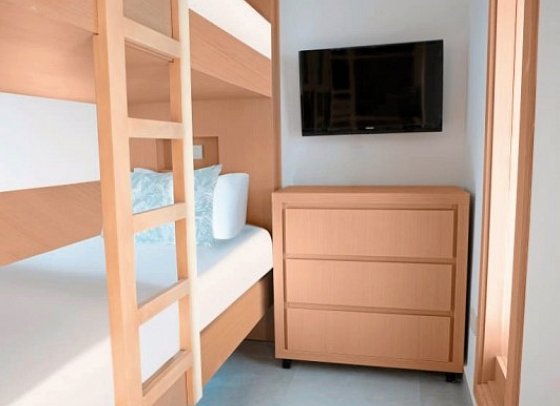 Amwaj Beach Club Abu Soma - Wohnbeispiel Familienzimmer Poolblick (Zimmercodierung F1P)