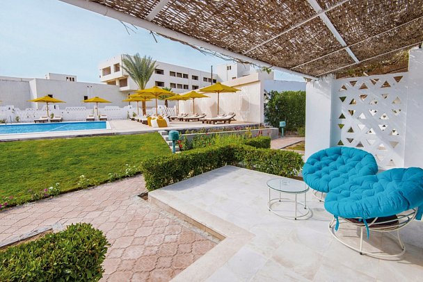 Shams Lodge Water Sports Resort - Beispiel Terrasse (Zimmercodierungen BB1, BC1 & FV1)