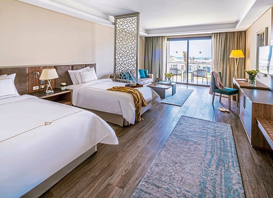 Rixos Premium Magawish Suites & Villas - Wohnbeispiel Doppelzimmer Deluxe Gartenblick (Zimmercodierungen DDG.WBG, W2G, WCG & WC3)