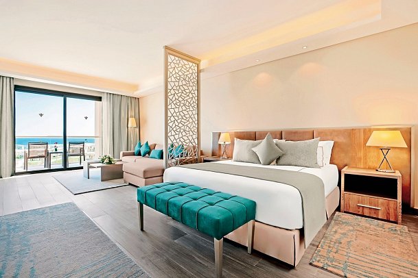 Rixos Premium Magawish Suites & Villas - Wohnbeispiel Doppelzimmer Deluxe Meerblick (Zimmercodierungen DDM, WBM, W5M, WCM & JCM)