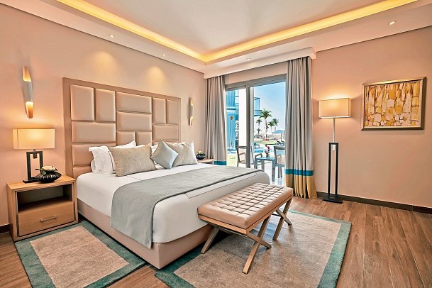Rixos Premium Magawish Suites & Villas - Wohnbeispiel Suite Lagoon Swim Up (Zimmercodierungen WMQ, WC2 & JCP)
