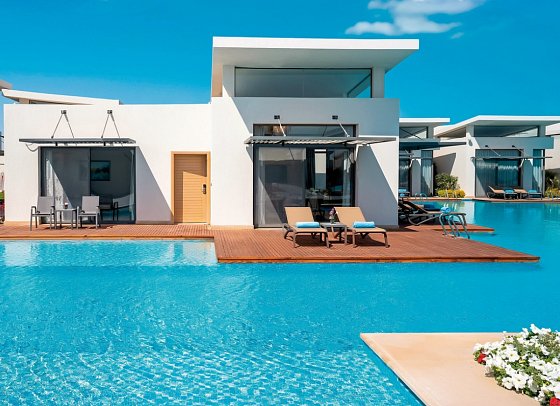 Rixos Premium Magawish Suites & Villas - Beispiel Terrasse Villa Poolblick (Zimmercodierung VBP)