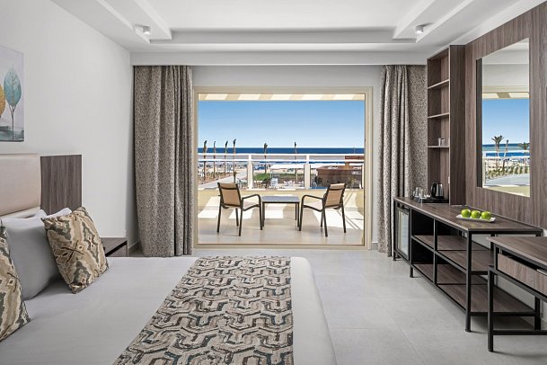 Albatros Makadi Resort - Wohnbeispiel Doppelzimmer Deluxe Beachfront (Zimmercodierungen DD4 & DC1)