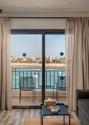 Creek Hotel & Residences El Gouna - Wohnbeispiel Studio Creek Premium Lagunenblick (Zimmercodierungen SM2 & SC4)