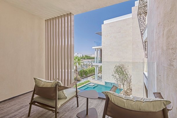 Double Tree by Hilton Mangroovy El Gouna Resort - Wohnbeispiel Doppelzimmer Superior Plunge Poolblick (Zimmercodierungen DS6 & DC2)