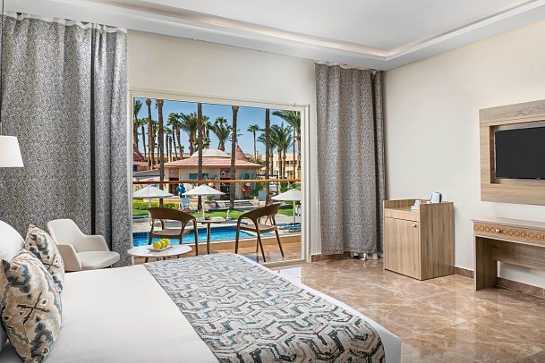 Beach Albatros Resort - Wohnbeispiel Bungalow Poolblick (Zimmercodierungen B1P & BCP)