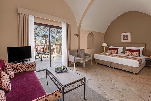 JAZ Makadi Saraya Resort - Wohnbeispiel Familienzimmer Deluxe Gartenblick (Zimmercodierung FDG)