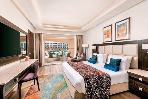 Pickalbatros White Beach Resort - Hurghada - Wohnbeispiel Doppelzimmer Deluxe Poolblick (Zimmercodierungen DDP, DCP, DFP & EFP)